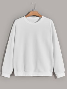 Sweat-shirts pour hommes 100% coton doublés de polaire respirants à séchage rapide avec impression numérique, coupe ample unisexe, décontractés - Product Image 3