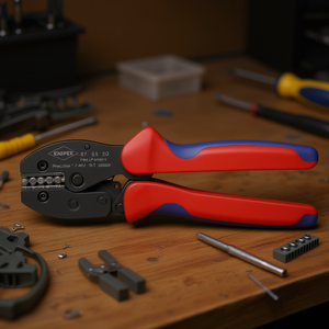 Alicates de Crimpado Knipex PreciForce para Conectores de Crimpado Sin Aislamiento, Cumplen con las Normas DIN 46267 para el Crimpado de Cables - Product Image 3