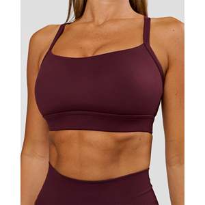Top Deportivo Acolchado Ajustable Momentum para Yoga y Ropa Deportiva - Estampado Cherry Lacquer (D/DD/E) - Product Image 1