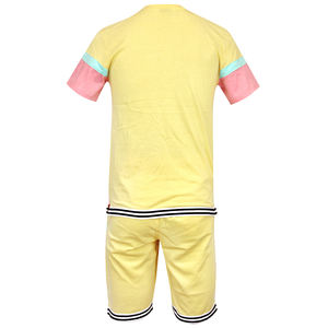 T-shirt court décontracté de haute qualité pour hommes Streetwear Shorts Set Coton respirant durable pour les activités de plein air d'été Imprimé - Product Image 4