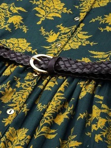 เดรสผ้าฝ้ายสไตล์อินเดียเดรสโบโฮพิมพ์ลายดอกไม้ใส่เดินชายหาดแบบลำลองเป็นมิตรต่อสิ่งแวดล้อมแบบหวานระบายอากาศได้ดีมีรอบเอวตามธรรมชาติ - Product Image 5