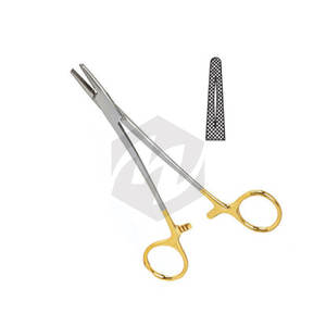 Crile bois porte-aiguille carbure de tungstène de qualité chirurgicale en acier inoxydable pince hémostatique 6.25 pouces aiguille conducteur Medic Instruments - Product Image 1