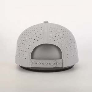 Haute qualité 5 panneaux en caoutchouc Logo Performance Sport casquette de Baseball personnalisé broderie Logo étanche découpé au Laser perforé unisexe - Product Image 5