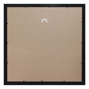 Ensemble de 3 cadres photo/miroir noirs de haute qualité 50x50cm carrés format A2 en métal aluminium et bois - Product Image 1