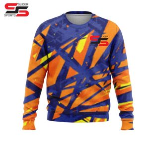 Sudadera de cuello redondo digital personalizada de algodón y poliéster de gran tamaño con estampado sublimado sudaderas de cuello redondo unisex - Product Image 5