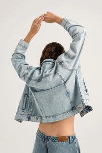Denim <b>Jacket</b> Latest Designs Women Jean Denim Coat Biker <b>Jackets</b> New Stylish Frayed Hem Denim <b>Jacket</b> for <b>Girls</b> - Product Image 2