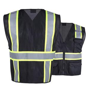 Gilet utilitaire réfléchissant de sécurité de haute qualité en usine en Chine gilet de sécurité pour femmes - Product Image 5