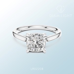 Brilliant Sparkle Timeless Jewelry Designed Elegance Ideal For Celebrations And Love Solitaire <b>Ring</b> Custom <b>Cushion</b> Cut Gemstone - Product Image 5