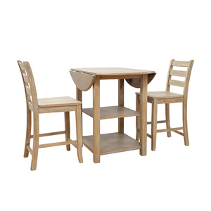 Counter Set Stable Mdf Acacia Veneer + Rubber Wood +Acacia Wood + Plywood Modern <b>Dining</b> 5-Layer Cartons Hao Phong HP001NAT - Product Image 4