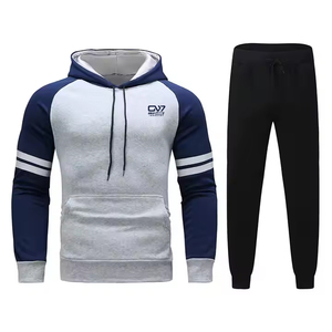Hot Selling Fashionable Slim Fit <b>Men</b> Tracksuit Training Wear Comfortable <b>Pullover</b> <b>Men</b> Tracksuit - Product Image 1