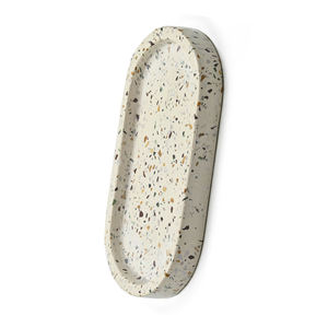 Elegante bandeja organizadora ovalada de mármol Natural, diseño de encimera moderno, multifuncional para joyería, accesorios cosméticos, Ramadán - Product Image 3