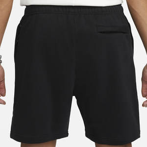 Custom Vintage Heavyweight Terry 100% algodón polar para los hombres Ripped Cut Edge Raw Hem 3D Puff Print Acid Wash Black Sweat Shorts - Product Image 2