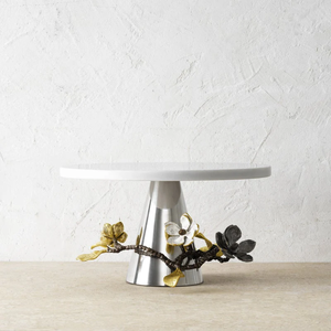 Soporte de metal decorativo para pasteles con diseño martillado y acabado de espejo para pastel de bodas y fiestas. - Product Image 3