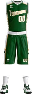 Maillot de basket-ball unisexe personnalisé 100% polyester, maille réversible, sans manches, séchage rapide, respirant, ensemble de vêtements de sport d'entraînement - Product Image 5