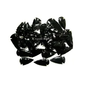 Zwarte Obsidiaan Pijlpunten Groothandelsprijs 1.50 Inches Pijlpunt Zwart Obsidiaan Te Koop