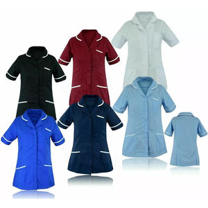 Fabricant d'équipement d'origine Vente en gros Haut à récurer unisexe à col en V médical Extensible 3 poches Ensemble uniforme à manches courtes pour médecins, infirmières, médecins et hôpitaux - Product Image 6