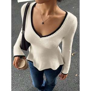 Suéter Cárdigan de Punto Acrílico Estilo Coreano para Mujer, Transpirable, Antipilling, Multicolor, Vintage, Casual, Manga Larga para Otoño - Product Image 5