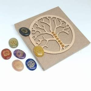 Ensemble de pierres de guérison Reiki à 7 chakras écologiques pour la méditation ou l'équilibre énergétique et le bien-être spirituel Approvisionnement mondial - Product Image 6