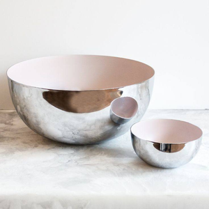 Juego de 3 fruteros de esmalte cromado respetuosos con el medio ambiente, venta al por mayor, diseño creativo para mesa de comedor, centro de mesa para fiestas de negocios - Product Image 2