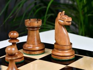 Juego de Ajedrez de Torneo de la American Chess Company de 1904, Reproducido, en Madera de Boj Negro Ebonizado y Envejecido - Product Image 3