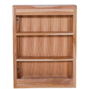 Miroir en bois de teck massif de style mobilier de luxe avec étagère élégance fonctionnelle pour espaces modernes - Product Image 5