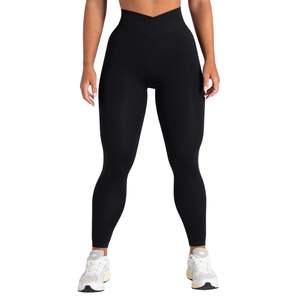Vente en gros de leggings de yoga pour femmes à taille haute, leggings de sport pour soulever les fesses, vêtements de sport respirants, leggings de fitness doux - Product Image 1