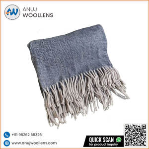 Meilleure qualité King Size coton bleu marine couvertures célèbre diamant chevrons conception jette - Product Image 3