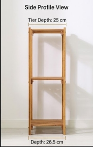 Soporte de Madera para Plantas de 3 Niveles, Estante Rústico para Plantas Verdes de Interior, Decoración del Hogar - Product Image 2