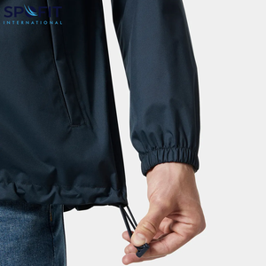 Chaqueta impermeable cortavientos para hombre a la venta, chaqueta impermeable para hombre con logotipo bordado personalizado de fabricante OEM - Product Image 3
