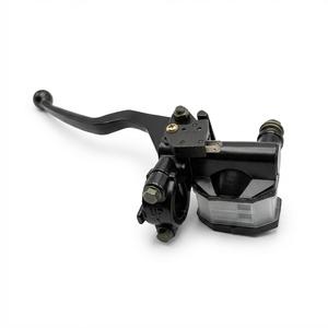 Maître-cylindre de frein hydraulique avant et levier de frein pour <span class=keywords><strong>moto</strong></span> MS/QR GN125 7/8" 22mm - Droit - Noir - Garantie <span class=keywords><strong>3</strong></span> ans - Product Image 1