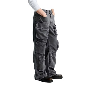 Nuevos Jeans de Mezclilla para Hombre, Estilo Moderno, Más Vendidos, de Talle Alto, Lavado Ácido, Cómodos, Estilo Cargo Holgado, Hechos en Pakistán - Product Image 3