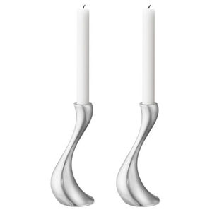 Stylish <b>Silver</b> Taper Candle Holder - Product Image 4