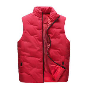 Nouveau design, mode hiver, chauffe-corps personnalisé pour l'hiver à col montant, gilet en coton pour hommes, vestes bouffantes sans manches - Product Image 5