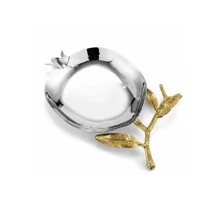 Vajilla de acero y ensaladera, cuencos de aluminio para servir para comedor y cocina, cuencos de frutas, decorativos redondos con venta - Product Image 1