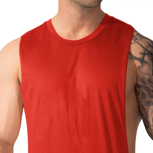 Custom Singlets <b>men's</b> High Street Style tanktops USA Size Stretchable <b>Men's</b> Tanktops Custom Logo Wholesale <b>Ribbed</b> GymTank Tops - Product Image 4