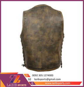 Gilet en cuir classique personnalisé pour homme, moto motard durable, design de haute qualité, gilet en cuir classique à séchage rapide, design personnalisé - Product Image 6