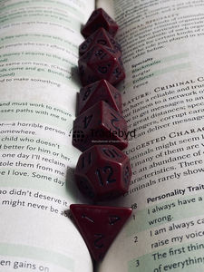 Juego de Dados Poliédricos de Hueso Artesanal de 7 Piezas, Ecológico y Duradero para Juegos de Mesa, Coleccionistas de RPG, Tradebyd - Product Image 6