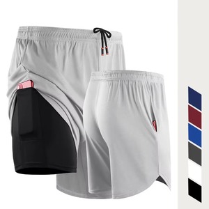 Pantalones cortos de entrenamiento para hombre de secado rápido, ligeros, transpirables, para correr, entrenamiento, Fitness, ropa deportiva - Product Image 2