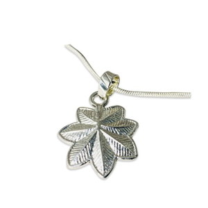 สร้อยคอเงิน925ใหม่ทันสมัยเรียบง่ายทันสมัยจี้ใบไม้สไตล์ฮิปฮอปทรงเสน่ห์สำหรับเป็นของขวัญสำหรับทุกคน - Product Image 1