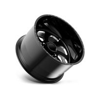 Ruedas Todoterreno Speedmega 75 BURNOUT SS de Aleación de Aluminio Forjado en una Sola Pieza en Forma de H, de 20-26 Pulgadas, Pulido Brillante, Offset Personalizable