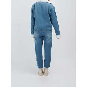 เสื้อแจ็คเก็ตเดนิม HIKARU ซับในเชอร์ปา ตกแต่งด้วยกระดุม - Product Image 5