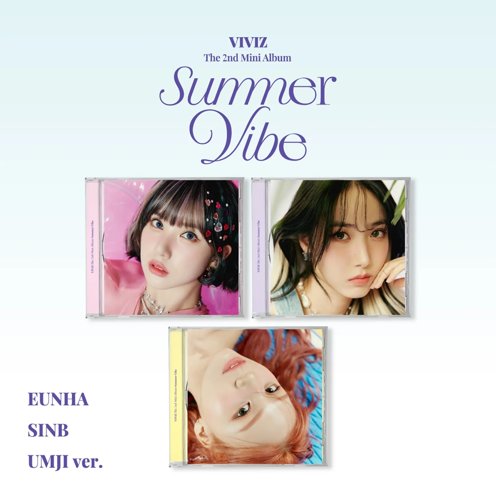 [Official KPOP Albums] Korean IDOL Girl Group GF VIVIZ 2ND MINI ALBUM Summer Vibe Jewel Case ver