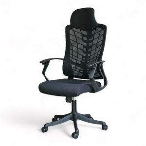 Silla de Oficina Ergonómica Giratoria GAK854, Diseño Minimalista, Altura Ajustable, Respaldo de Malla, Base de Plástico y Reposacabezas - Product Image 1