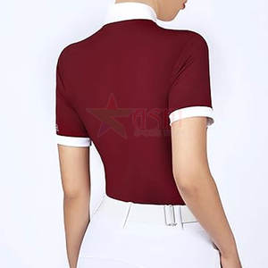 Private Label Women's <b>Horse</b> <b>Riding</b> Show Shirt-Customizable Color Logo Spandex/Polyester Waterproof Windproof Professional Style - Product Image 2