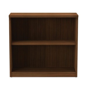 Librería Alera Valencia Series de 2 estantes, moderna, color nogal, 31,75 pulgadas. X 14 pulgadas X 29.5 Pulgadas 31.75 Pulgadas X 14 pulgadas X 29.5 Pulgadas - Product Image 2