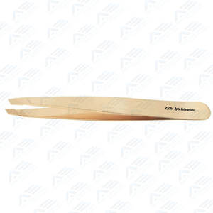 Punta de acero inoxidable, herramientas cosméticas para pestañas, acero inoxidable dorado, punta de fibra de 90 grados, instrumentos de cuidado de belleza, herramienta de productos de belleza - Product Image 6