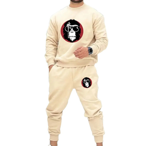 Ensemble de vêtements de sport décontractés unisexes, deux pièces, séchage rapide, poids moyen, veste de course, motif uni, vêtements de sport écologiques pour l'automne - Product Image 6