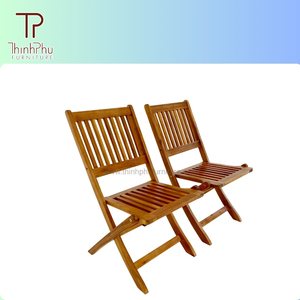 Silla Plegable de Madera de Acacia Más Vendida, Diseño Contemporáneo, Portátil para Patio, Hotel y Villa - Muebles Thinh Phu - Product Image 3
