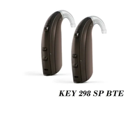 Audífonos Digitales Programables BTE KEY 298 de Ajuste Abierto, Color Beige, Súper Potencia, 6 Canales, Buen Precio para Personas con Discapacidad Auditiva, Último Modelo