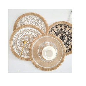 Hot Sales <b>Placemat</b> Designs Natural Material Mats <b>for</b> Home Decor Tableware Dinning <b>Table</b> Party and Wedding Design Pads - Product Image 2